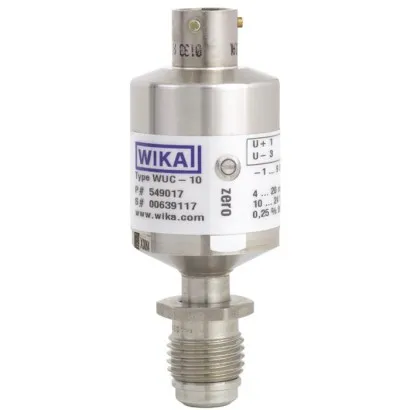 Wika Ultra High Purity Transducer, WUC-10, WUC-15, WUC-16, Increased Safety (Ex ec), Intrinsic Safety (Ex ic)